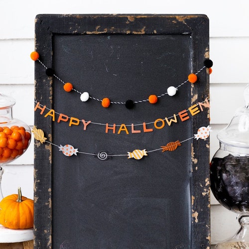 Halloween Mini Banner Set | Halloween Decor - Halloween Garland - Halloween Banners - Halloween Party Supplies - Halloween Birthday Party