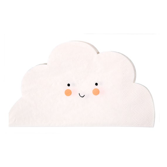 Cloud Napkins | Cloud Baby Shower - Hot Air Balloon Baby Shower - Airplane Birthday - Cloud Party - Heaven Sent - Cloud Theme Baby Shower Il_570xn