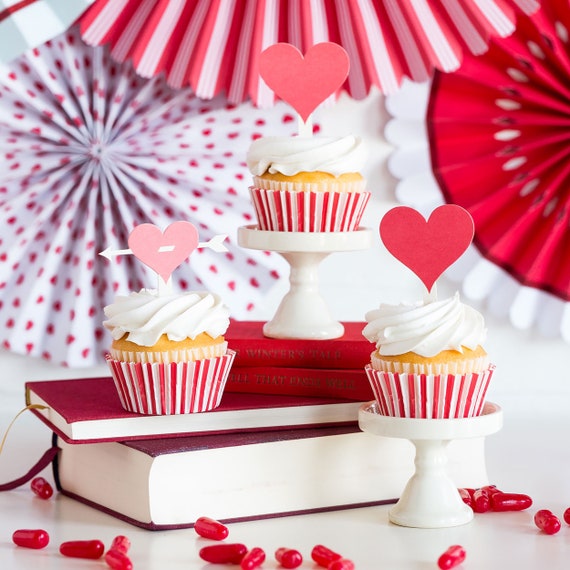 Kit déco cupcakes Saint-Valentin
