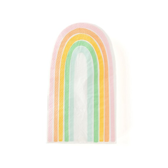 Rainbow Napkins | Rainbow Theme Party - Pastel Rainbow Baby Shower - Pastel Rainbow Party - Rainbow Birthday Party - St Patrick's Day Party Il_570xn