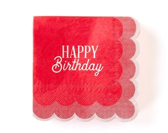 Happy Birthday Party Paper Napkins