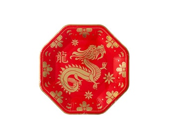 Lunar New Year Dragon Paper Plates