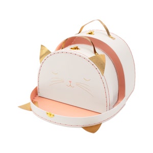 Maletas de cartón para gatos para amantes de los gatos - Juego de dos