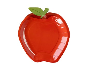 Apple Plates | Back to School Party | Farm Birthday Party Supplies | First Day of School Party | Classroom Party Ideas | Back to School Bash