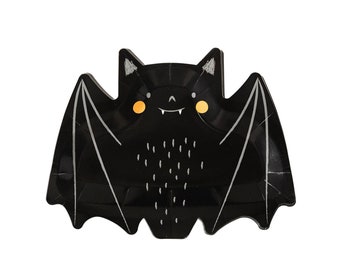 Halloween Bat Paper Plates