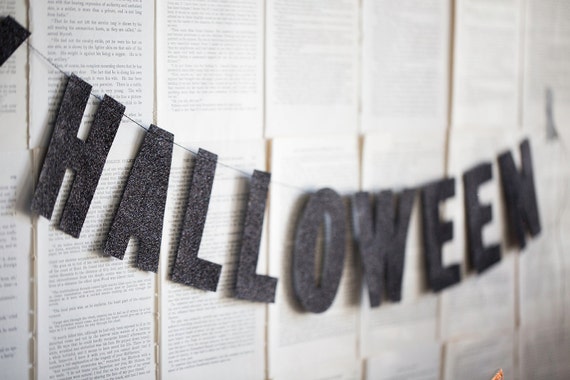Happy Halloween Banner | Halloween Home Decor - Halloween Banner - Halloween Party Supplies - Halloween Mantel Decor - Halloween Decorations Il_570xn