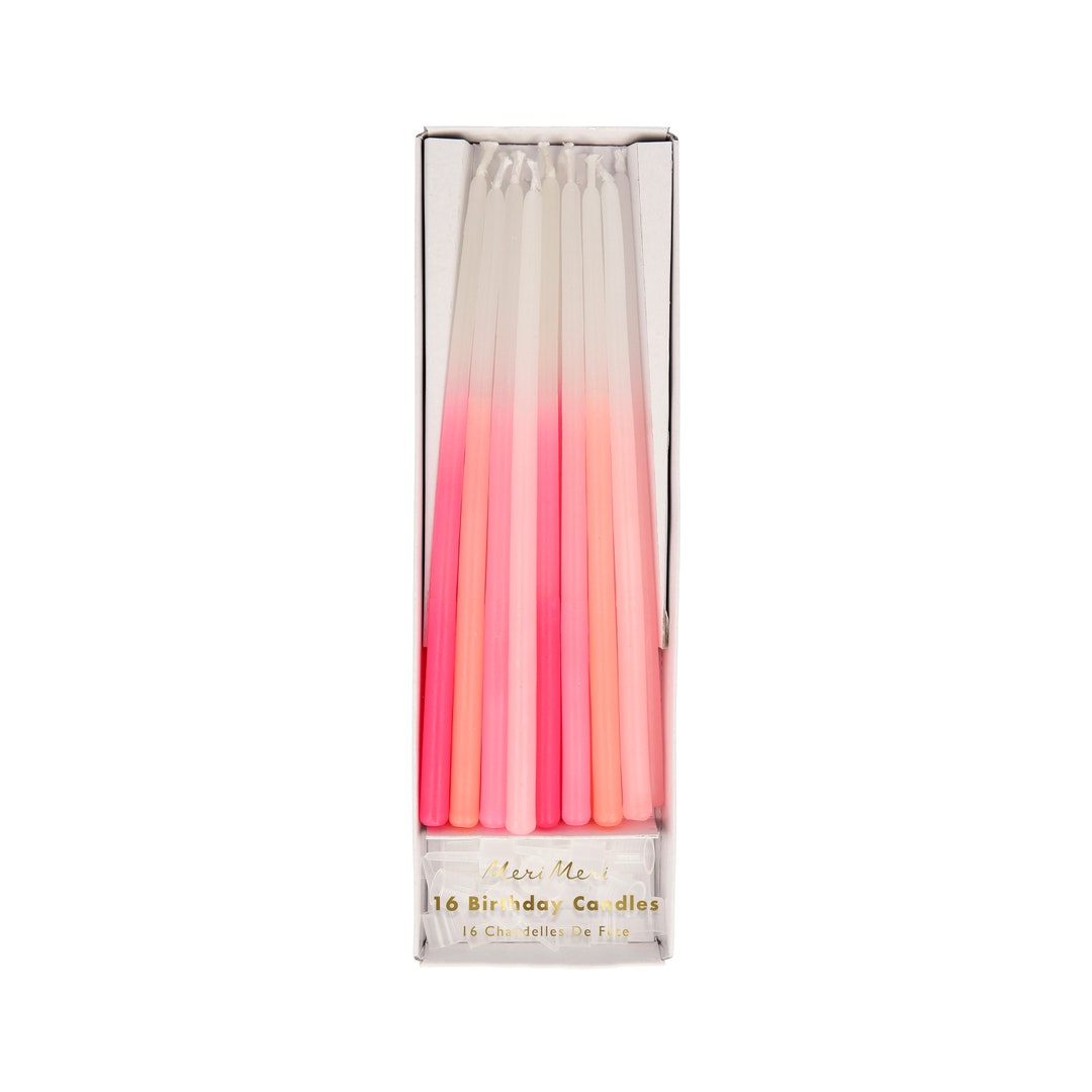 Pink Birthday Candles Tall Birthday Candles Pink Birthday Party Tall