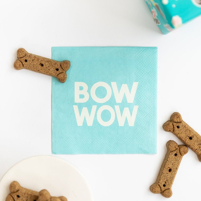 Dog Napkins Dog Party Napkins Dog Themed Birthday Party Etsy