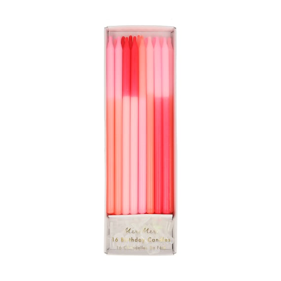 Pink Birthday Candles Tall Birthday Candles Cake Candle Pink