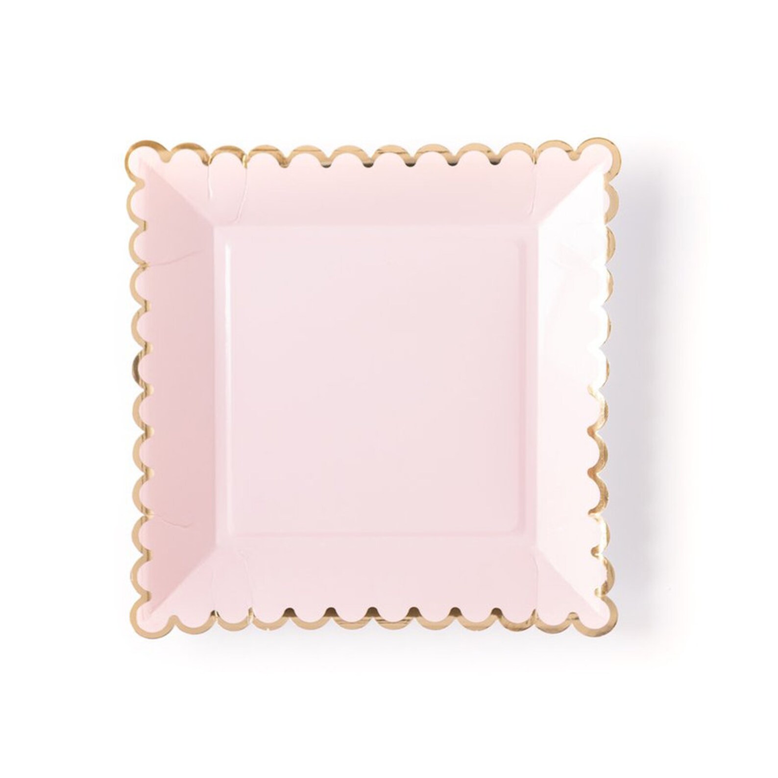 Pink Paper Plates Pink & Gold Plates Disposable Dinner Etsy