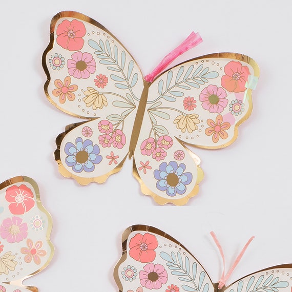 Butterfly Plate | Butterfly Birthday Party - Butterfly Theme Party - Butterfly Party - Fairy Birthday - Fairy Tea Party - Garden Party Theme Il_570xn