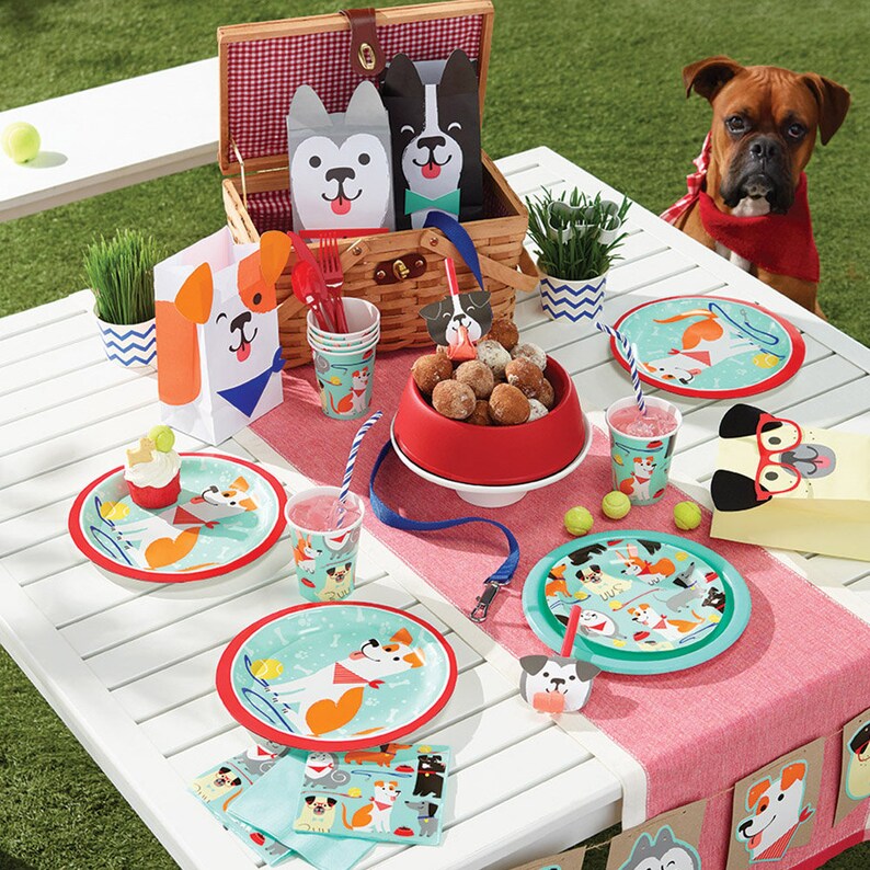 Dog Banner Dog Party Supplies Puppy Party Dog Pawty Etsy