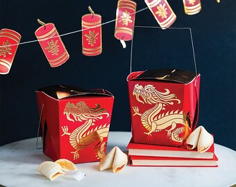 Chinese Take Out Boxes  - Lunar New Year Party Favors