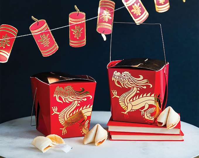 Chinese Take Out Boxes Chinese New Year Party Favors Lunar New Year