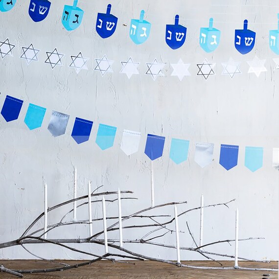 Hanukkah Decorations Hanukkah Banners Dreidel Decorations