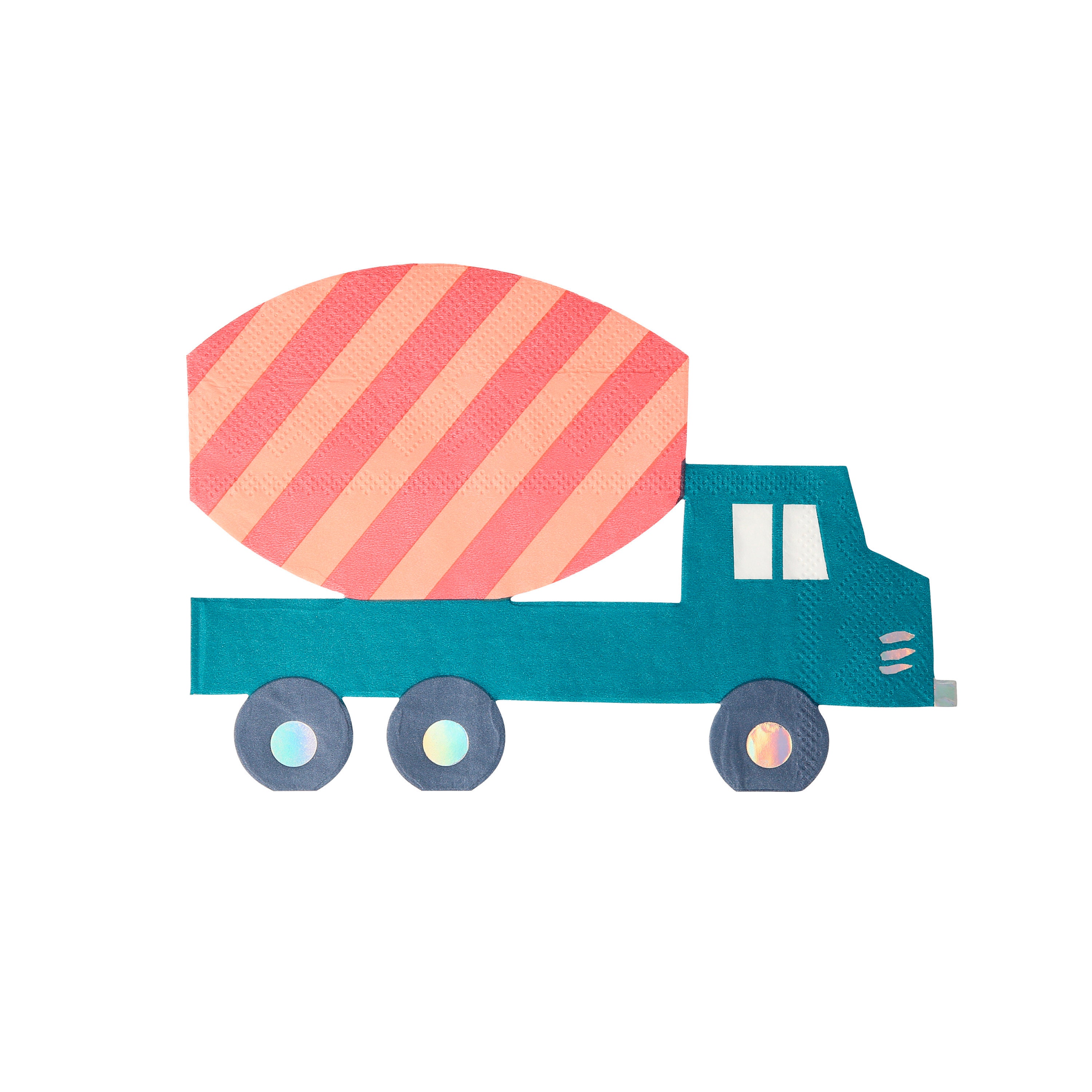 Construction Party Cement Truck Napkins