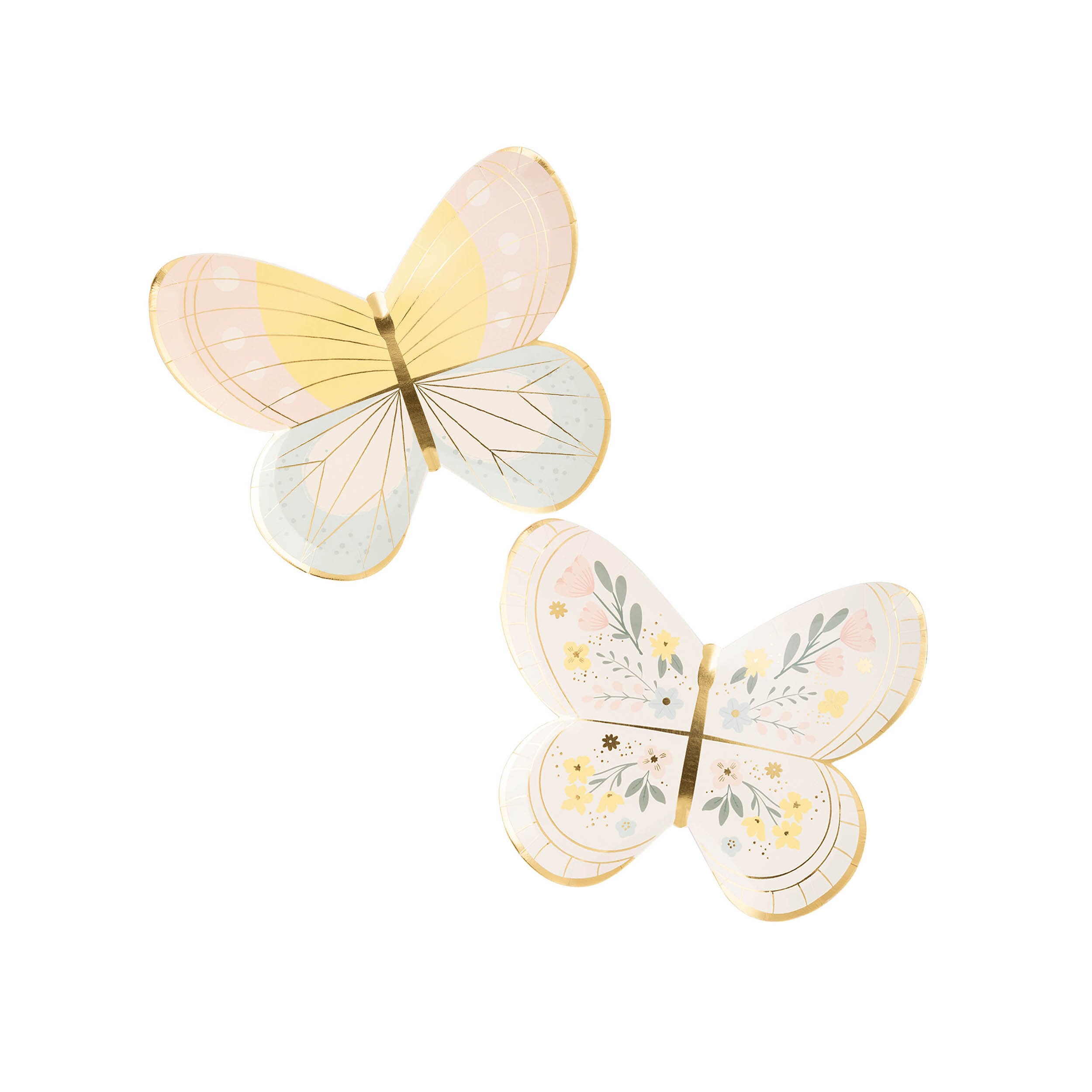 Butterfly Paper Plates Butterfly Baby Shower Butterfly Birthday Party Butterfly Shaped Plate Fairy Birthday Party Garden