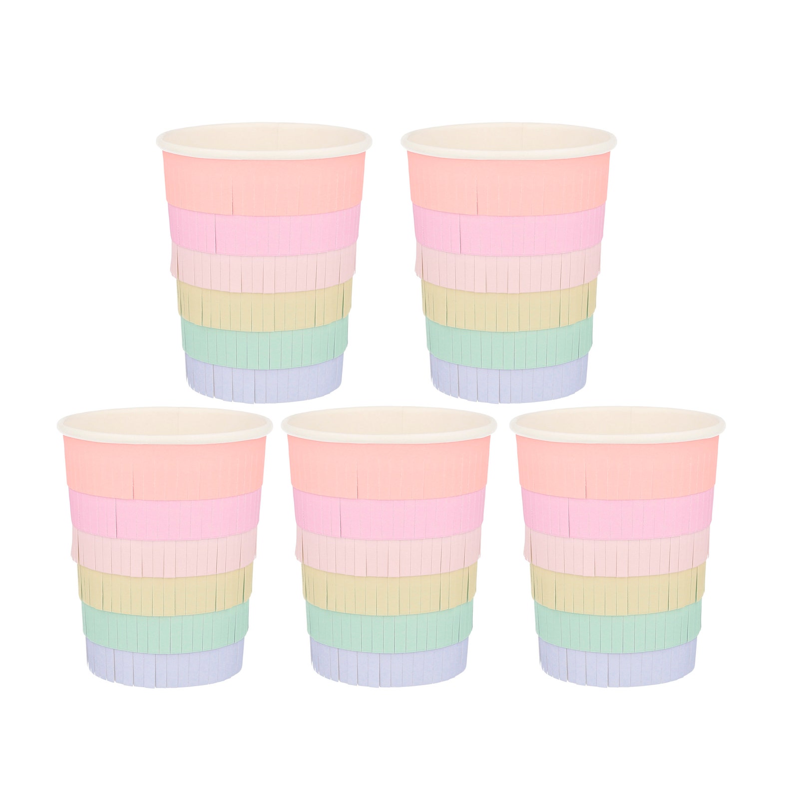 Pastel Party Paper Cups Pastel Birthday Party Pastel Etsy