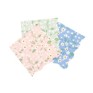 Floral Paper Napkins | Party Napkins | Flower Napkin | Decorative Napkins | Floral Bridal Shower | Pastel Napkins | Disposable Napkins