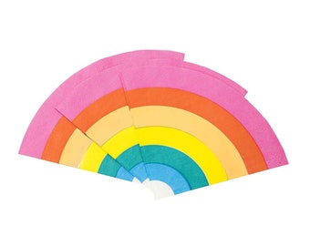 Rainbow Napkins | Rainbow Birthday Party - Rainbow Party Napkins - Rainbow Party Supplies - Rainbow Theme Party - Rainbow Unicorn Birthday