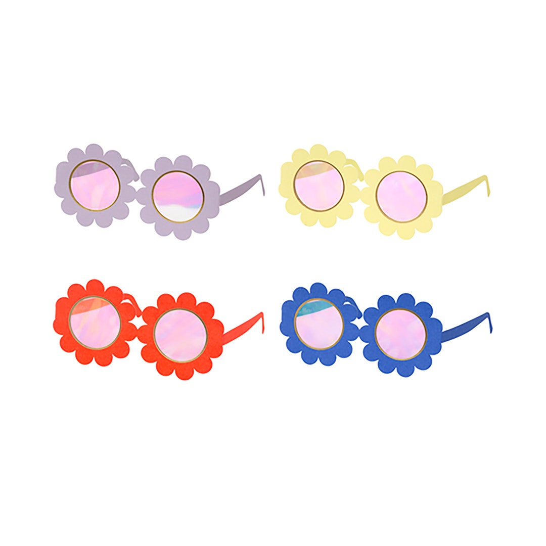 Party Glasses Daisy Sunglasses Flower Glasses Party Etsy