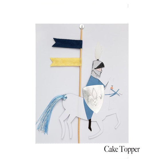 Knight Cake Topper Knight Party Supplies Renaissance Party Etsy
