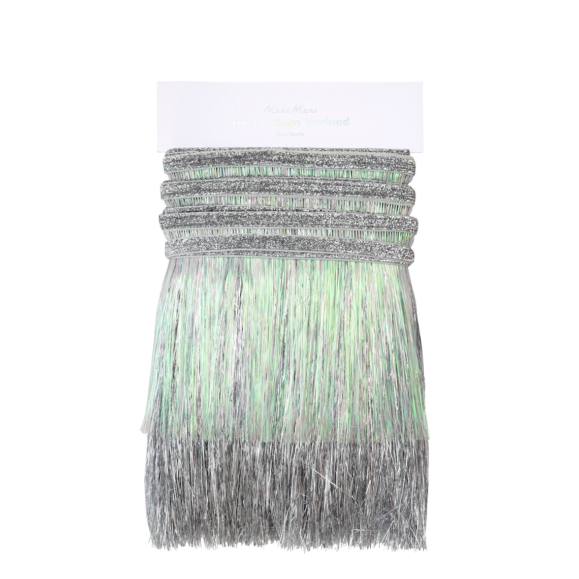 Silver Fringe Garland Silver Tinsel Garland Tassel Fringe - Etsy