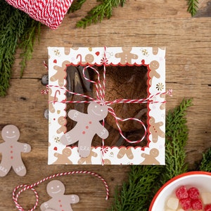 Christmas Gingerbread Holiday Cookie Boxes