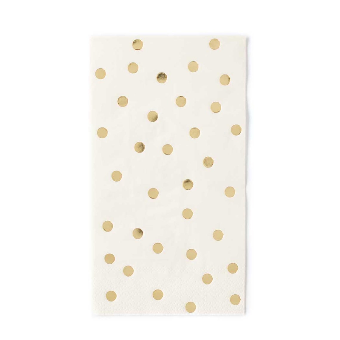 Gold Polka Dot Napkins 25pc Large Confetti Foil Napkin Etsy