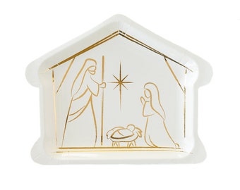 Christmas Nativity Paper Plates