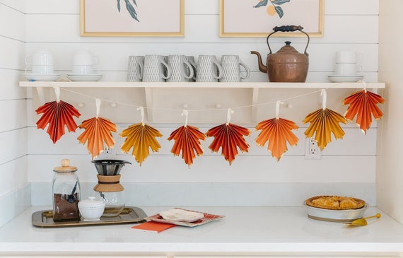 Fall Leaf Banner | Fall Leaf Decorations - Thanksgiving Home Decorations - Fall Home Decor - Autumn Banner - Leaf Decorations Il_570xn