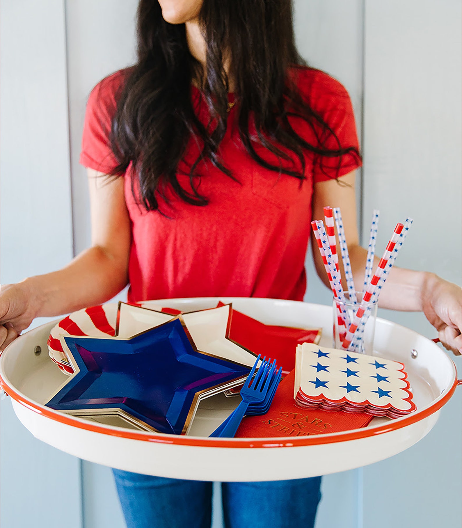 Blue Stripe Table Runner Blue & White Table Runner French Etsy