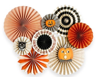 Halloween Pinwheel Fans | Halloween Decorations Vintage Halloween Party Decor Inside Halloween Home Decor Halloween Pinwheel Backdrop Fans