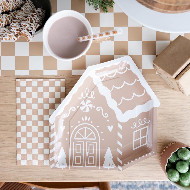 Gingerbread Cups Disposable Christmas Coffee Cup Gingerbread Coffee Cup