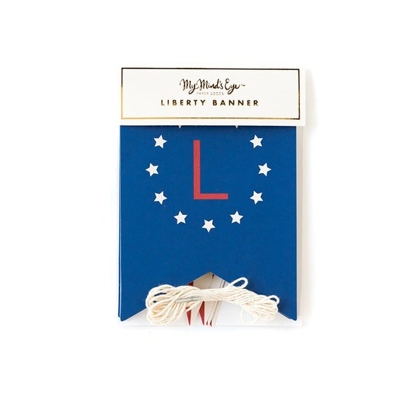 Liberty Banner Patriotic Bunting 4th of July Decorations Patriotic Banner Fourth of July