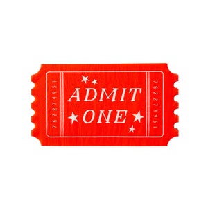 Circus Party Paper Napkins - Admit One Ticket