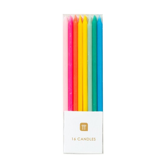 Rainbow Birthday - Tall Cake Candles | Rainbow Cake Topper - Birthday Cake Candle - Rainbow Party - Rainbow Party Supply - Tall Cake Candles Il_570xn