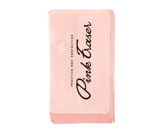 Pink Eraser Napkins | Back to School Party | First Day of School Ideas | Office Themed Party | Teacher Luncheon Ideas |Office Party Supplies