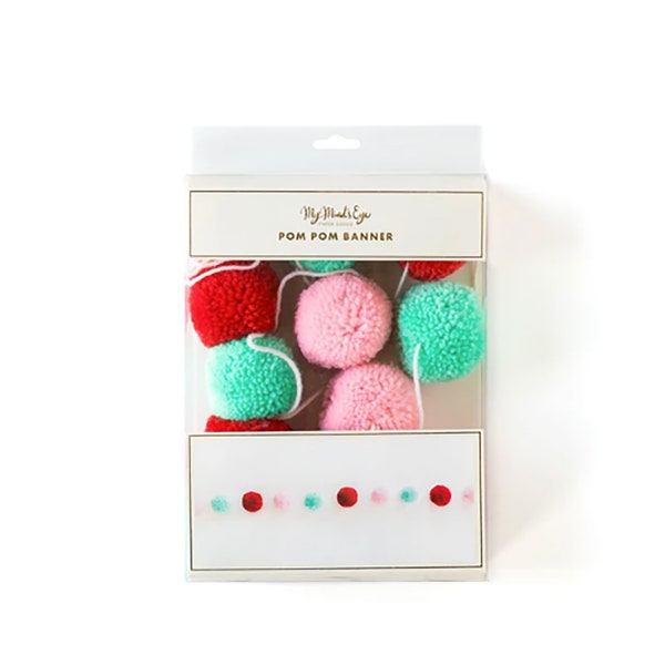 Yarn Pom Pom Garland Etsy