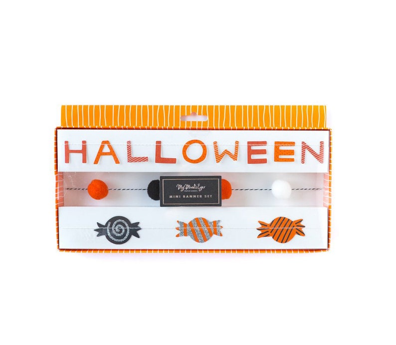 Halloween Mini Banner Set  Halloween Decor  Halloween image 2
