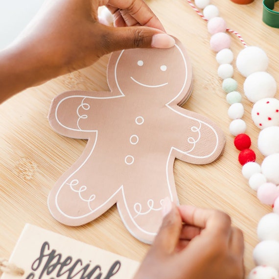 Gingerbread Man Napkin | Gingerbread Party - Gingerbread House Party - Christmas Napkins - Holiday Napkins - Gingerbread Decorating Party Il_570xn