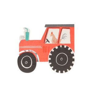 Farm Birthday Party Napkins | Barnyard Birthday Party | Tractor Birthday Party | Animal Farm Birthday | Decorative Paper Napkins