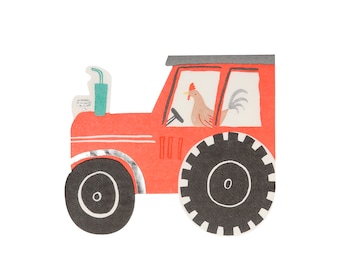 Farm Birthday Party Napkins | Barnyard Birthday Party | Tractor Birthday Party | Animal Farm Birthday | Decorative Paper Napkins