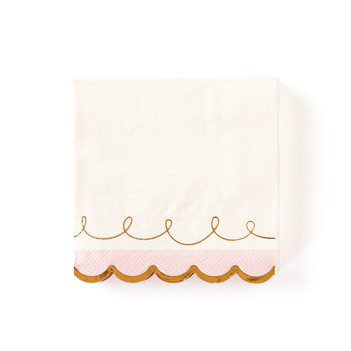 Pink & Gold Napkins Pink Paper Napkin Pink Birthday Party Etsy