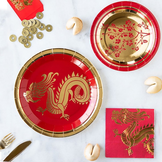 38Pcs Chinese New Year Decoration Set 2024 Lunar New Year Paper