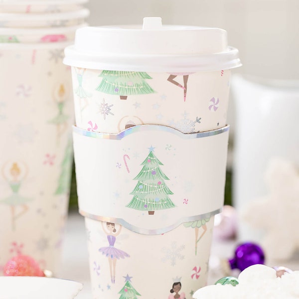 Christmas Disposable Cups With Lids Etsy
