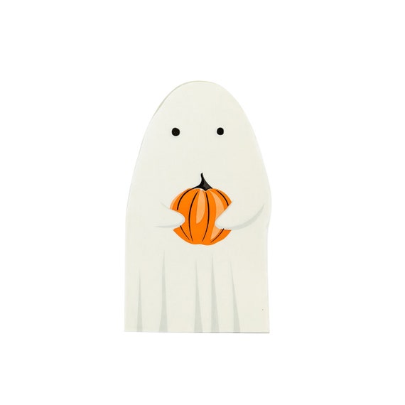 Ghost Napkins | Halloween Napkin - Fall Paper Napkin - Ghost Party - Ghost Birthday Party - Halloween Tableware - Pumpkin Carving Party Il_570xn