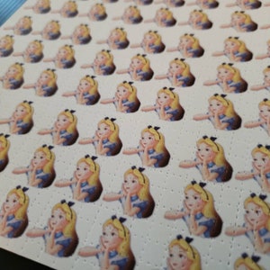 Alice tabs Alice In L  land series Blotter art Sheet