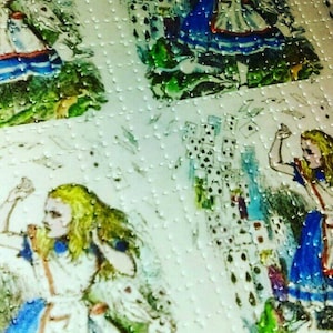 Original 2014 Alice In Wonderland 9 Panel Blotter Art Print