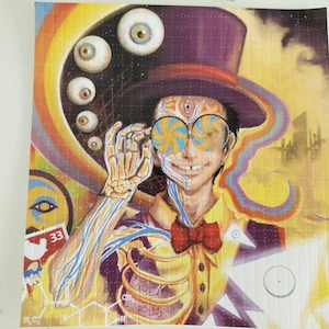 Combo de arte con estilo de espectáculo Superjail Trip Collage 2013 Impresión de arte con papel secante